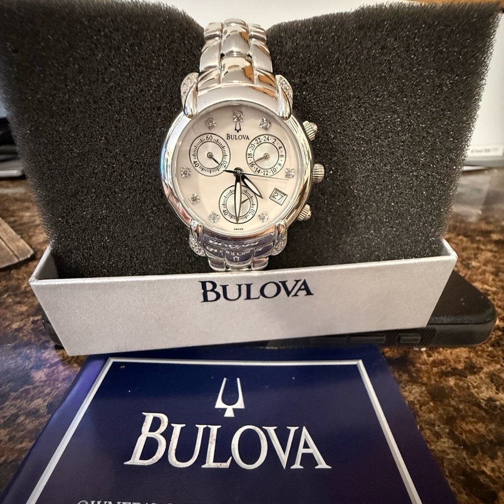 Bulova Silver Chronograph Timepiece